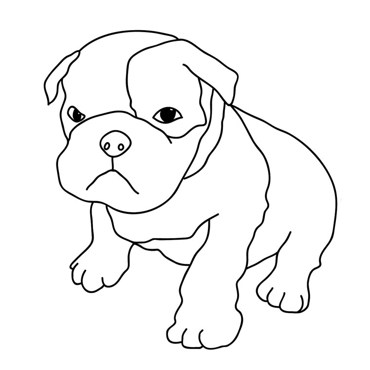 Coloring page Puppy #2984 (Animals) – Printable Coloring Pages