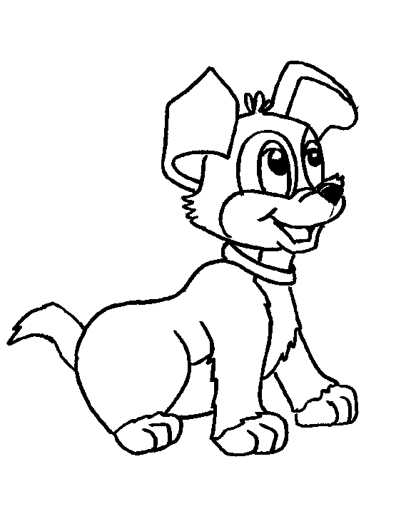 Coloring page: Puppy (Animals) #2991 - Free Printable Coloring Pages