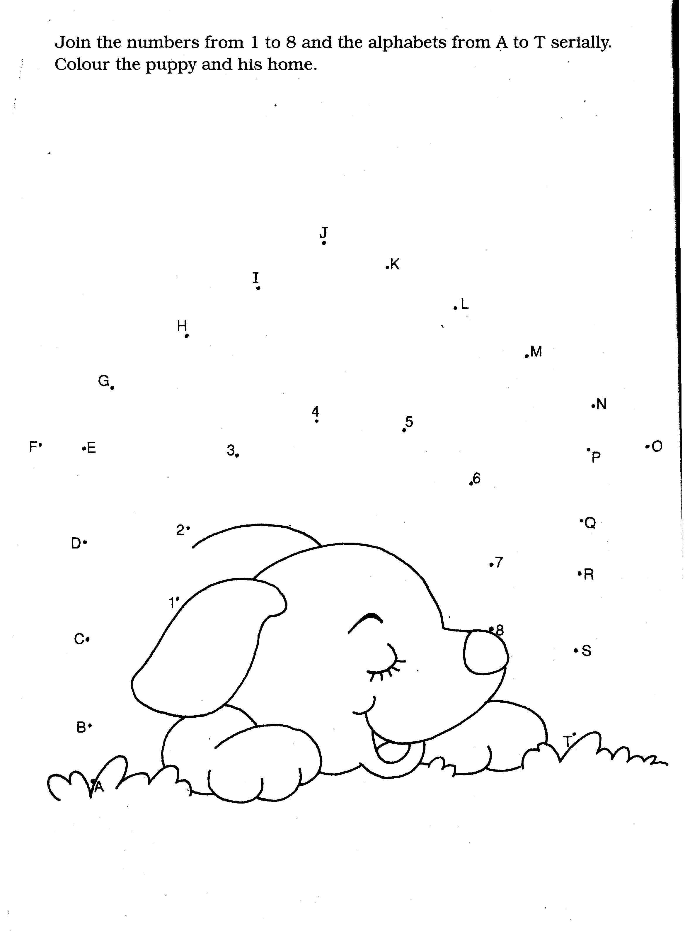 Coloring page: Puppy (Animals) #2993 - Free Printable Coloring Pages
