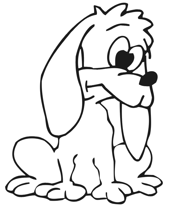 Coloring page: Puppy (Animals) #2998 - Free Printable Coloring Pages