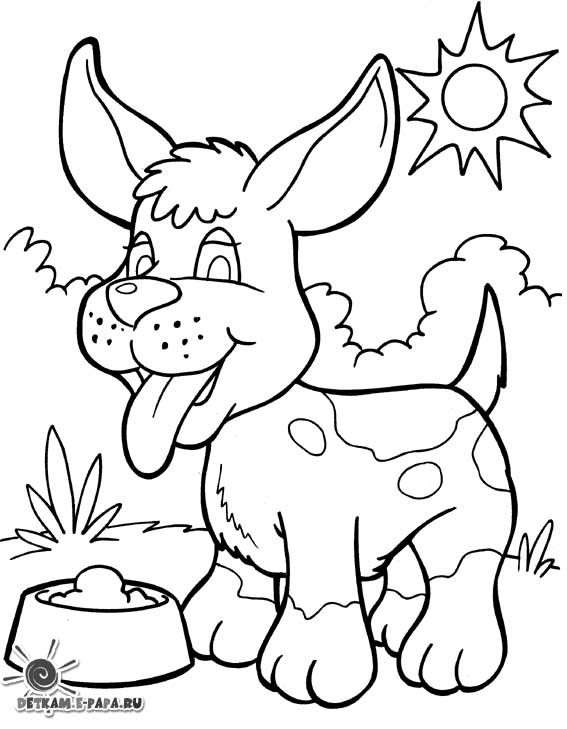 Coloring page: Puppy (Animals) #3028 - Free Printable Coloring Pages