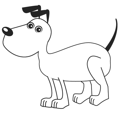 Coloring page: Puppy (Animals) #3030 - Free Printable Coloring Pages