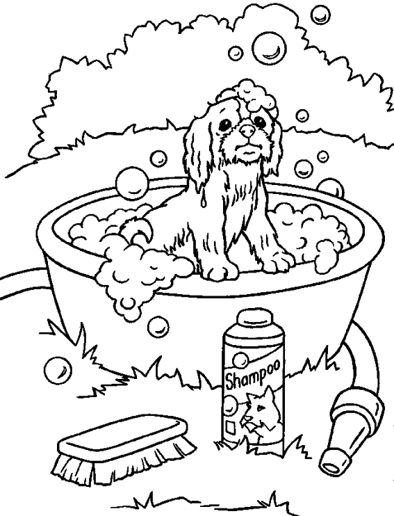 Coloring page: Puppy (Animals) #3038 - Free Printable Coloring Pages