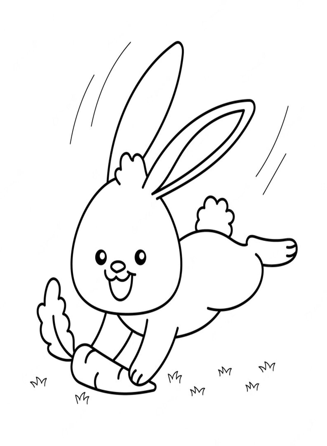 Free printable Rabbit coloring page #216905 from Animals collection