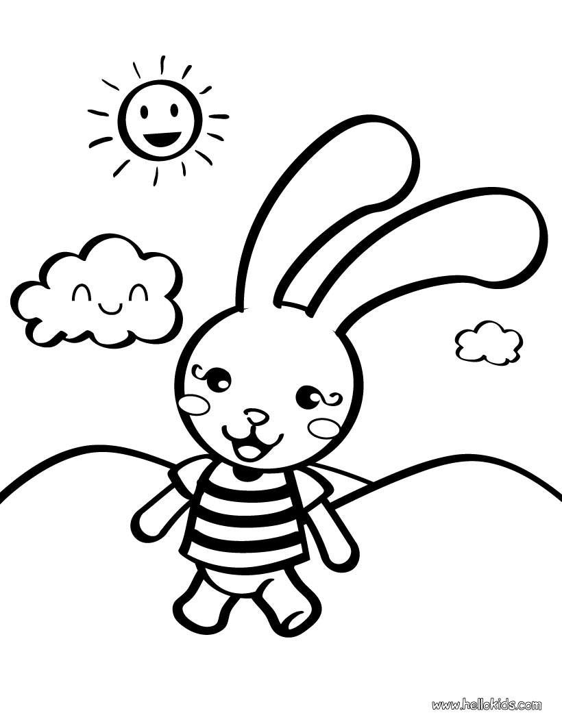 Coloring page: Rabbit (Animals) #9518 - Free Printable Coloring Pages