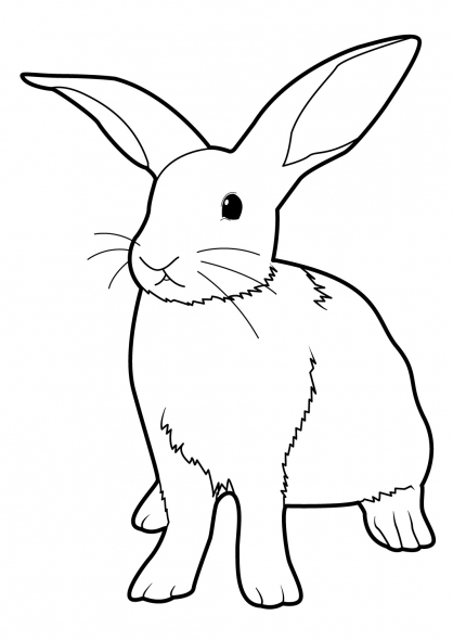 Coloring page: Rabbit (Animals) #9520 - Free Printable Coloring Pages