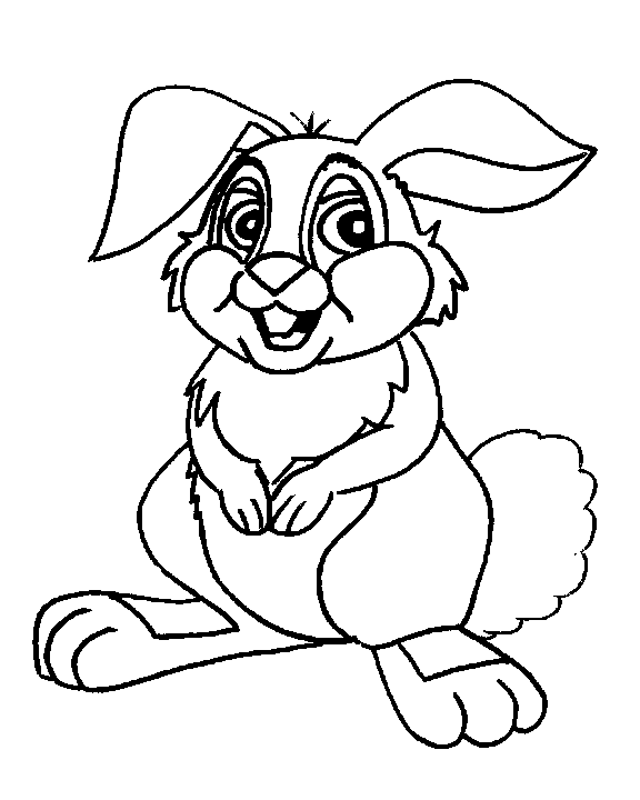 Coloring page: Rabbit (Animals) #9525 - Free Printable Coloring Pages