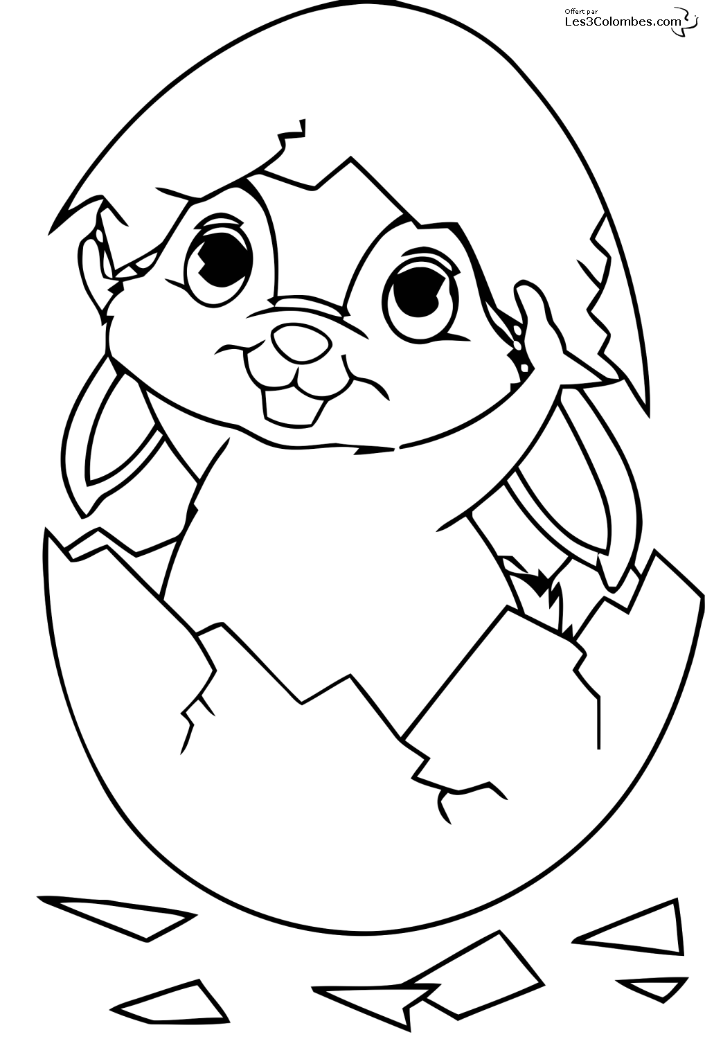 Coloring page: Rabbit (Animals) #9539 - Free Printable Coloring Pages