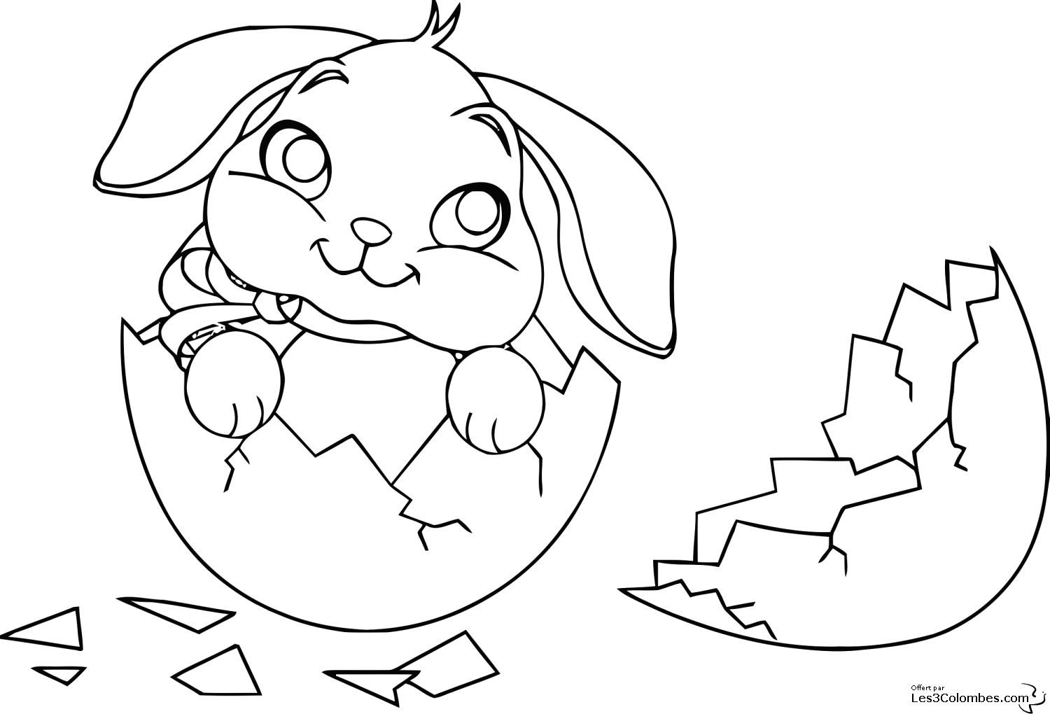Coloring page: Rabbit (Animals) #9553 - Free Printable Coloring Pages