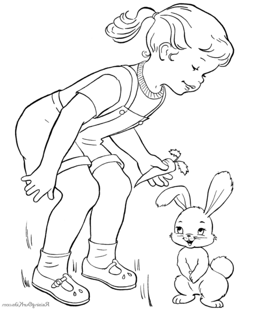 Coloring page: Rabbit (Animals) #9555 - Free Printable Coloring Pages