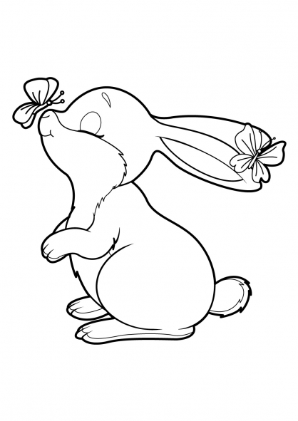 Coloring page: Rabbit (Animals) #9565 - Free Printable Coloring Pages