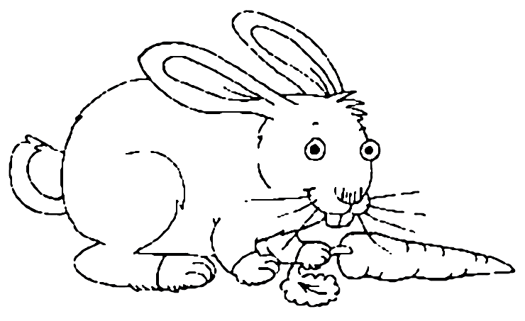 Coloring page: Rabbit (Animals) #9566 - Free Printable Coloring Pages