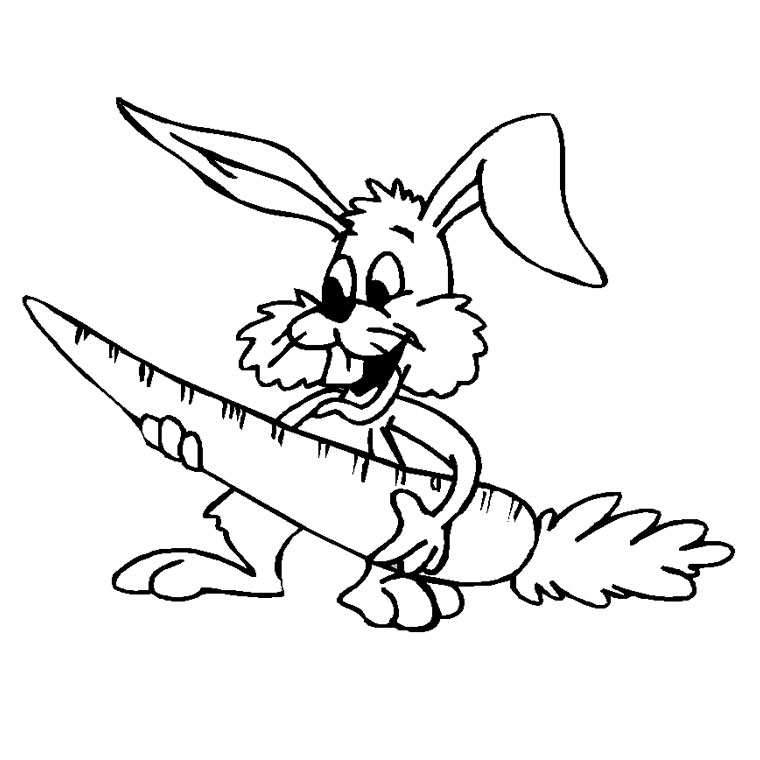 Coloring page: Rabbit (Animals) #9571 - Free Printable Coloring Pages