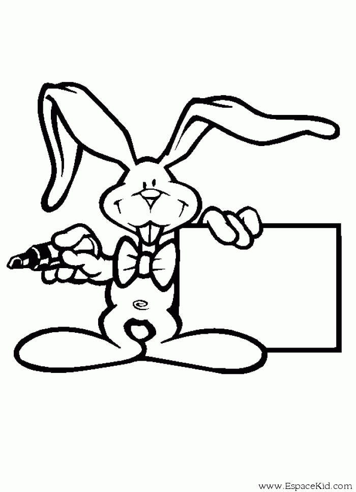 Coloring page: Rabbit (Animals) #9572 - Free Printable Coloring Pages