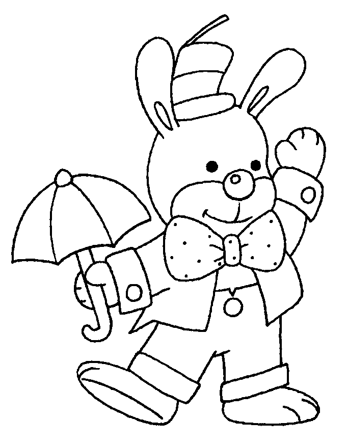 Coloring page: Rabbit (Animals) #9579 - Free Printable Coloring Pages