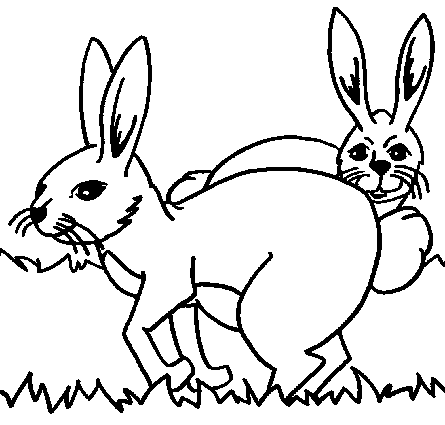 Coloring page: Rabbit (Animals) #9580 - Free Printable Coloring Pages