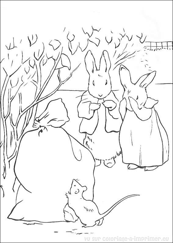 Coloring page: Rabbit (Animals) #9605 - Free Printable Coloring Pages