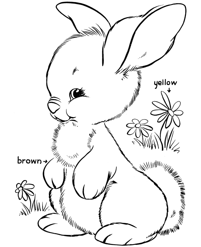 Coloring page: Rabbit (Animals) #9621 - Free Printable Coloring Pages