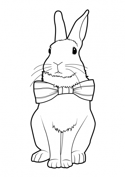 Coloring page: Rabbit (Animals) #9651 - Free Printable Coloring Pages