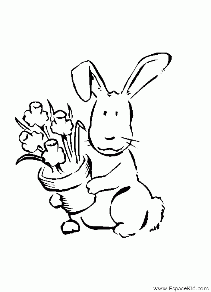 Coloring page: Rabbit (Animals) #9652 - Free Printable Coloring Pages