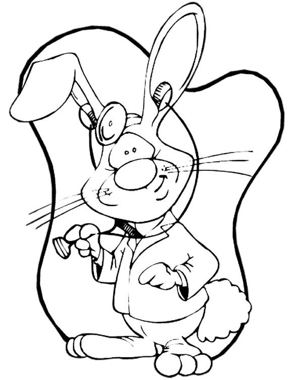 Coloring page: Rabbit (Animals) #9671 - Free Printable Coloring Pages