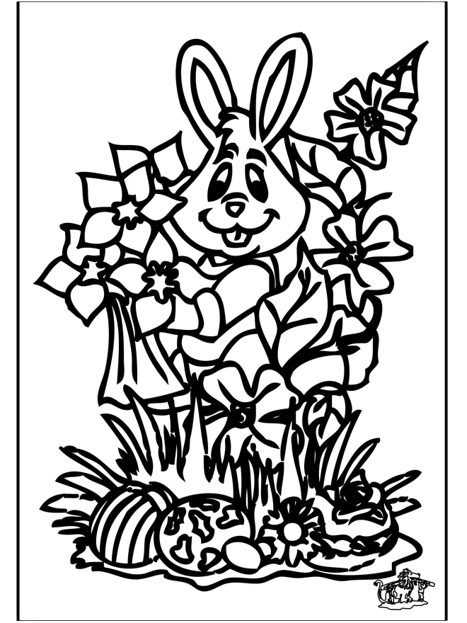 Free printable Rabbit and Hare coloring page #10081 from Animals collection Free printable Rabbit and Hare coloring page #10081 from Animals collection