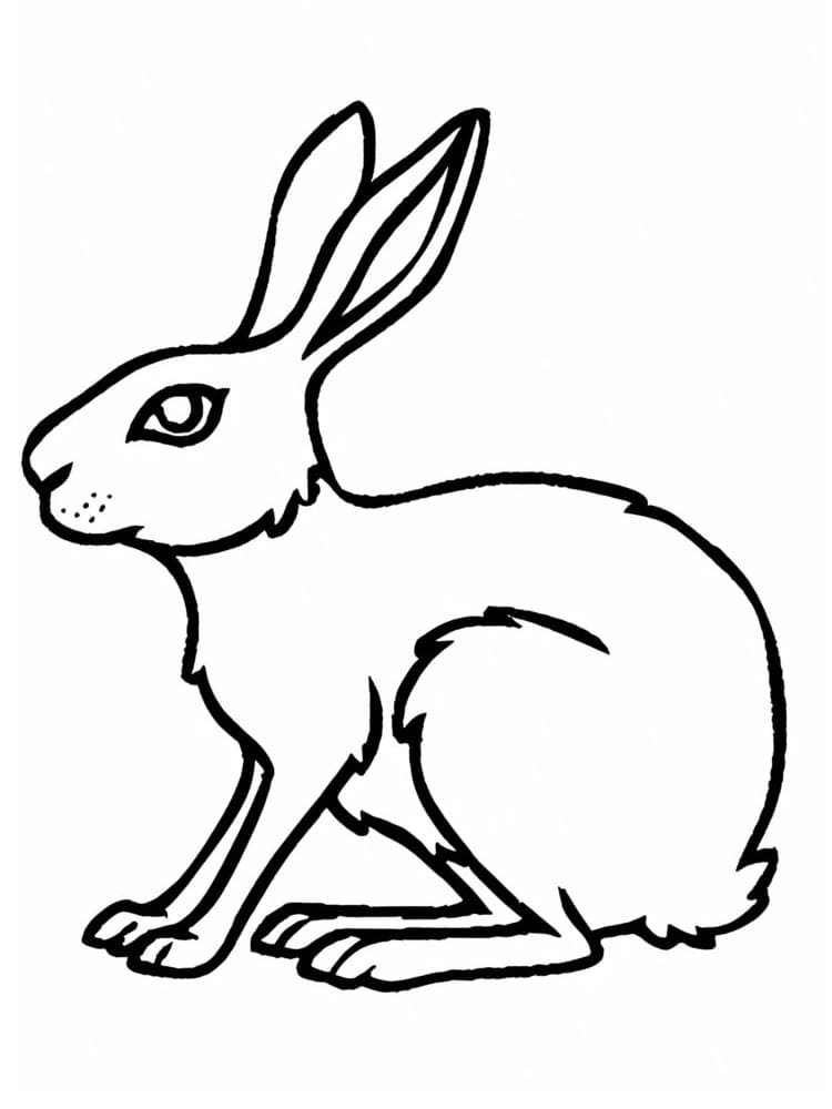 Free printable Rabbit and Hare coloring page #209015 from Animals collection