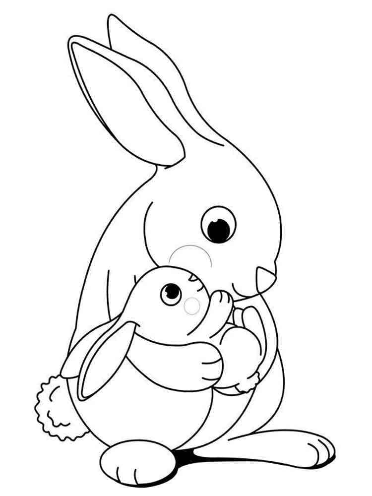 Free printable Rabbit and Hare coloring page #209021 from Animals collection