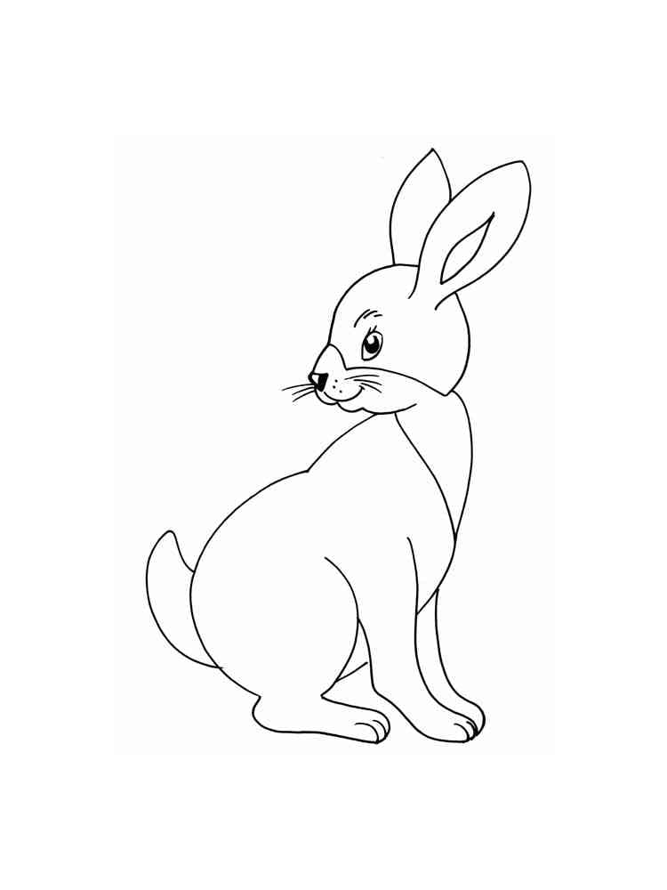 Free printable Rabbit and Hare coloring page #209028 from Animals collection