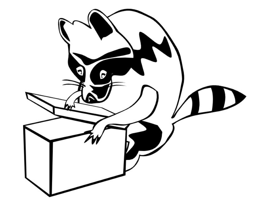 Coloring page: Raccoon (Animals) #19997 - Free Printable Coloring Pages