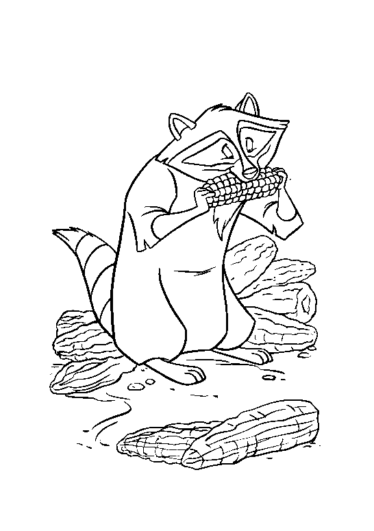 Coloring page: Raccoon (Animals) #20009 - Free Printable Coloring Pages