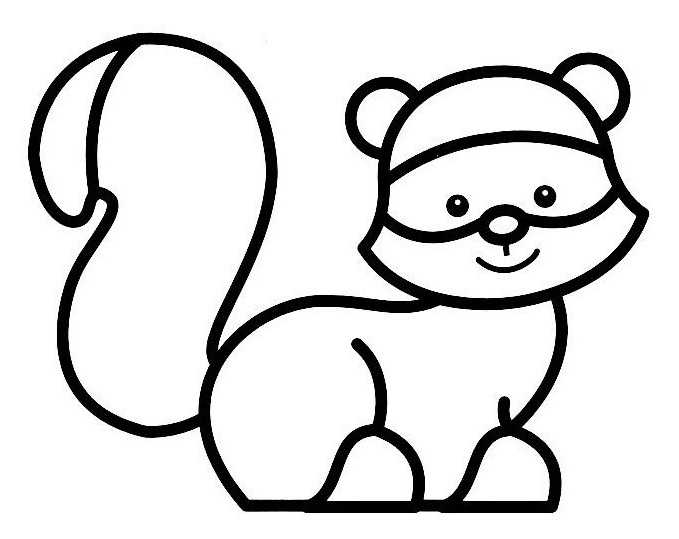 Coloring page: Raccoon (Animals) #20012 - Free Printable Coloring Pages