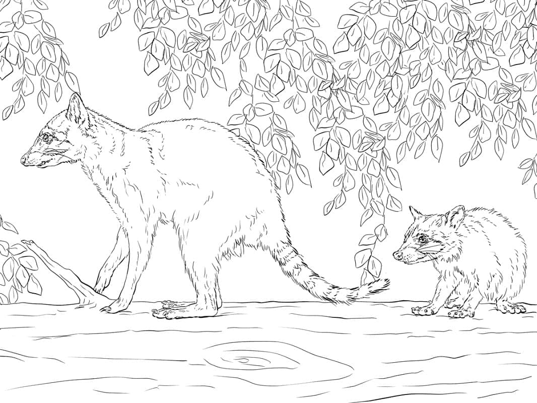 Free printable Raccoon coloring page #208530 from Animals collection