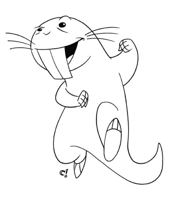 Coloring page: Rat (Animals) #15230 - Free Printable Coloring Pages