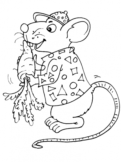 Coloring page: Rat (Animals) #15235 - Free Printable Coloring Pages