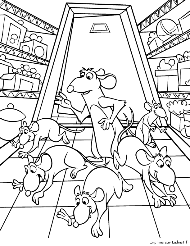 Coloring page: Rat (Animals) #15284 - Free Printable Coloring Pages