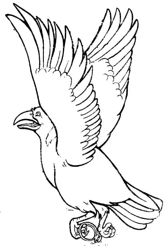 Free printable Raven coloring page #208997 from Animals collection