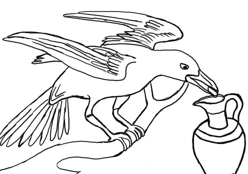 Free printable Raven coloring page #209000 from Animals collection
