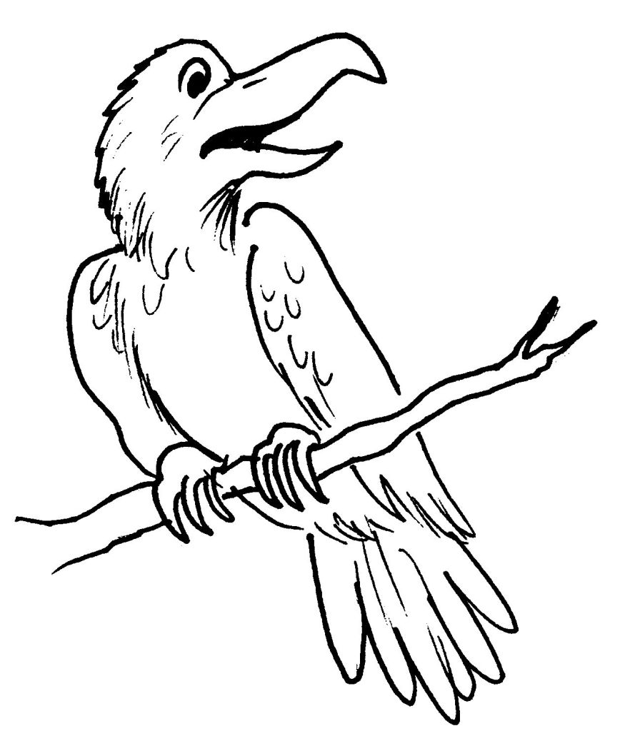 Coloring page: Raven (Animals) #4292 - Free Printable Coloring Pages