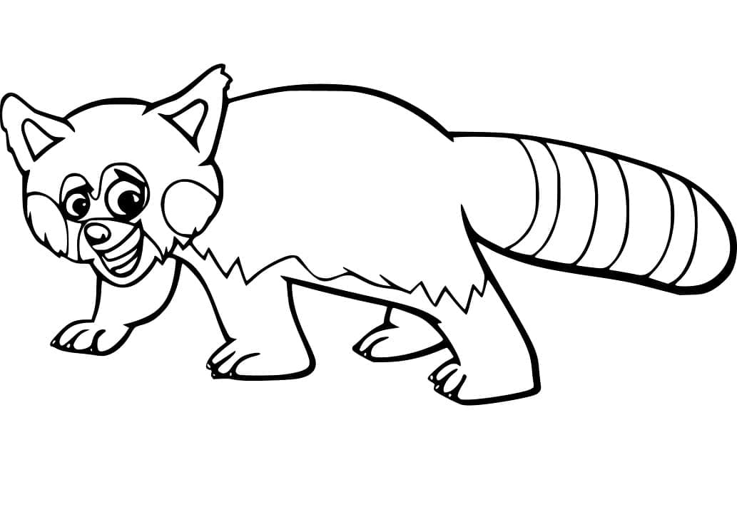 Free printable Red Panda coloring page #212061 from Animals collection