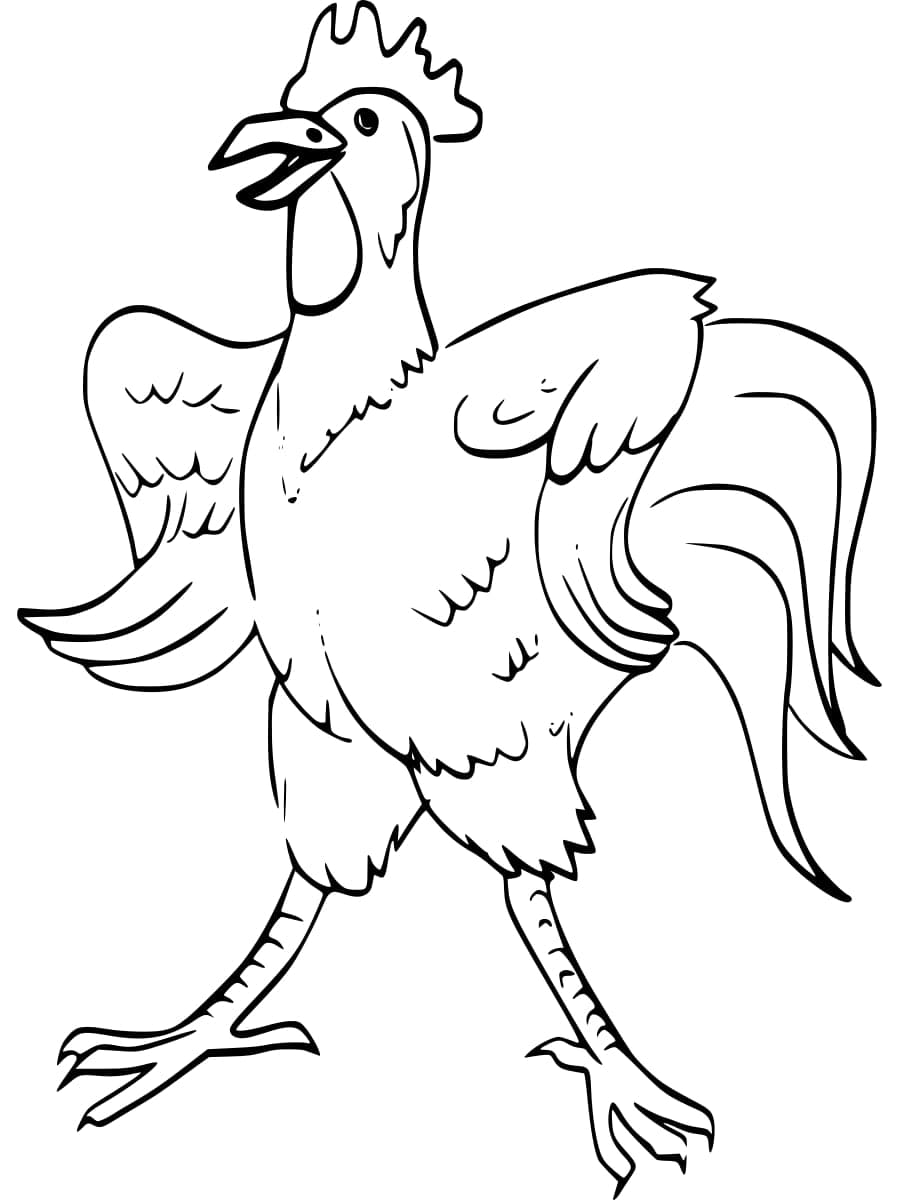 Free printable Rooster coloring page #207116 from Animals collection