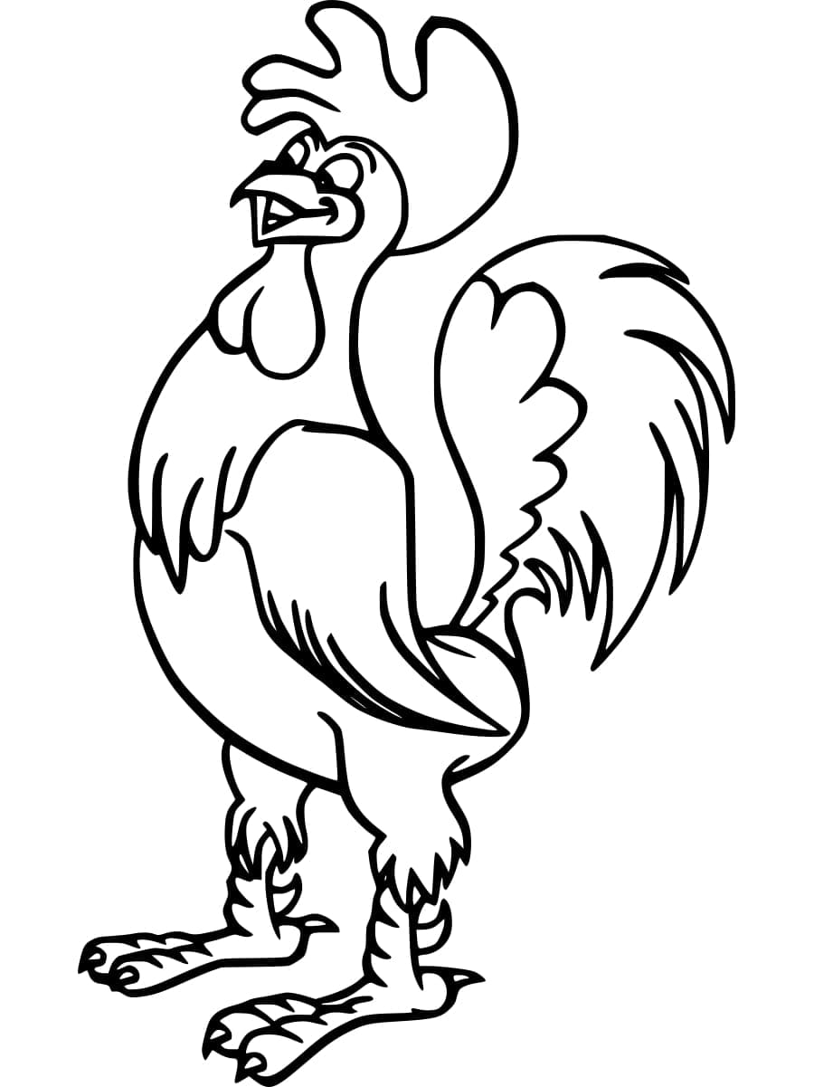 Free printable Rooster coloring page #207117 from Animals collection