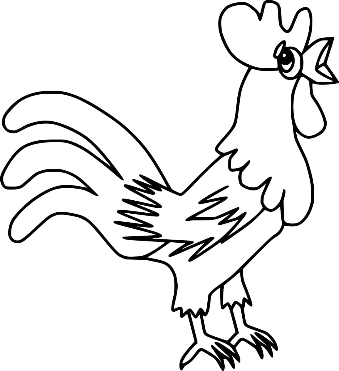 Free printable Rooster coloring page #207119 from Animals collection