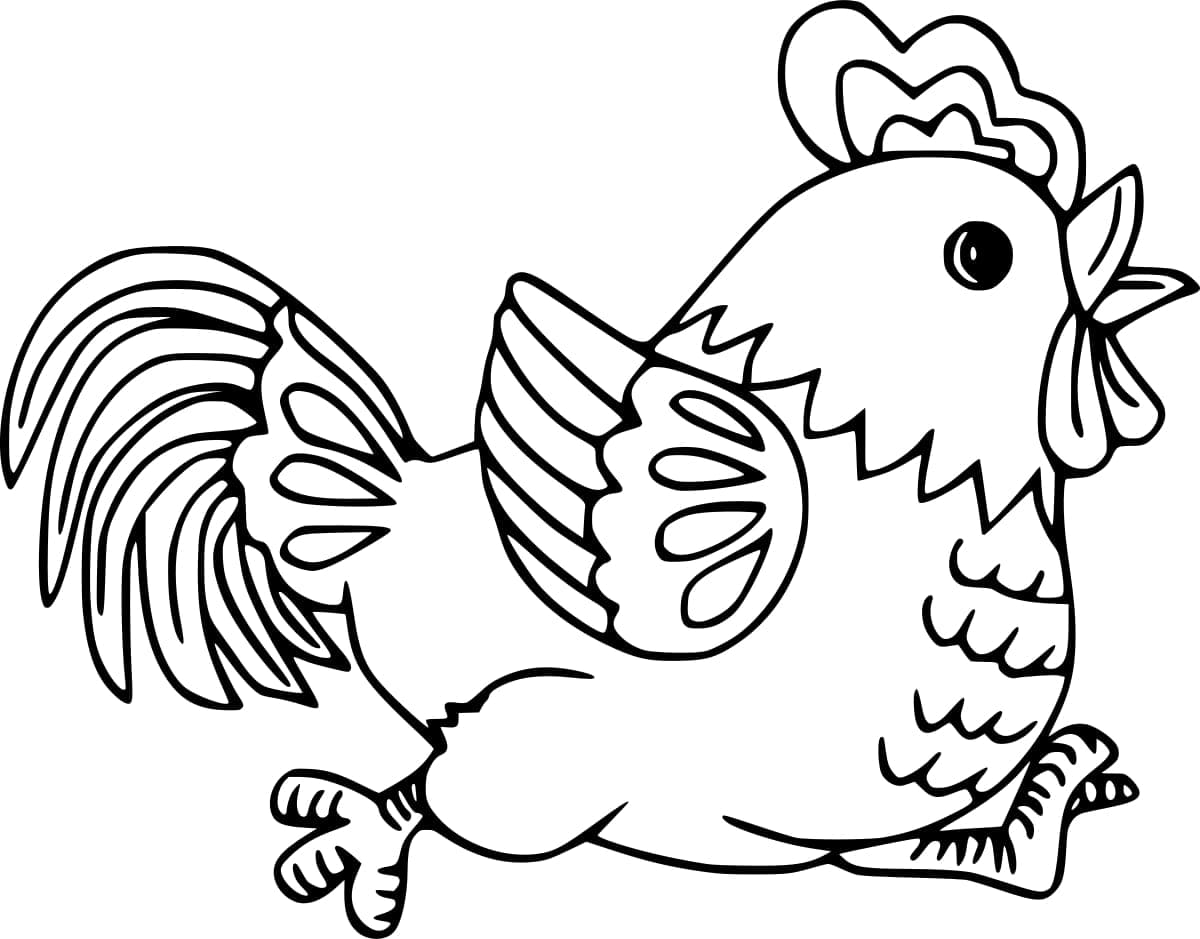 Free printable Rooster coloring page #207139 from Animals collection