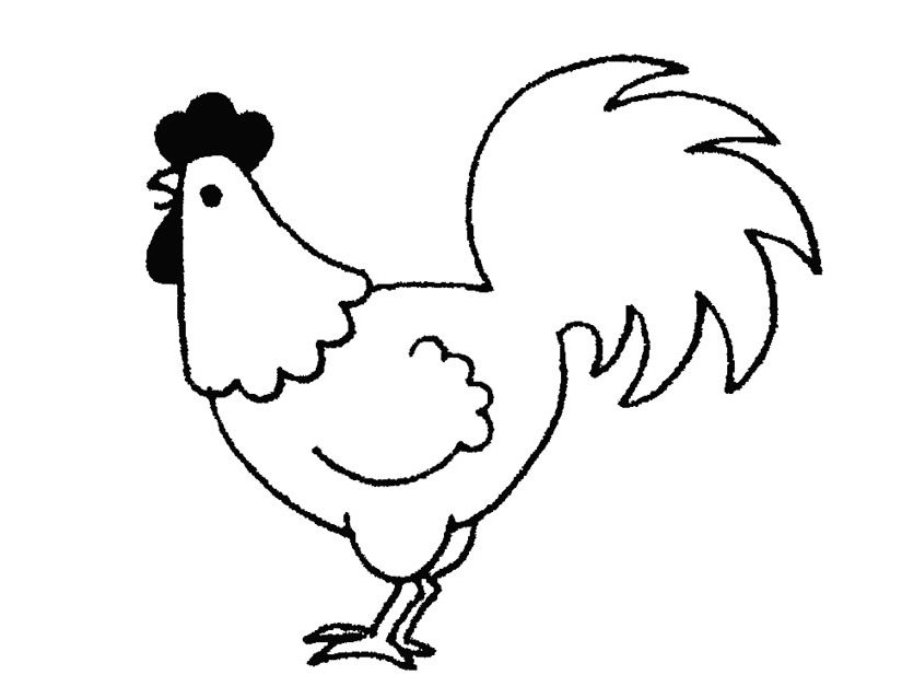 Coloring page: Rooster (Animals) #4093 - Free Printable Coloring Pages