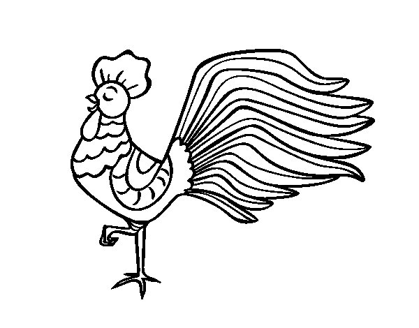 Coloring page: Rooster (Animals) #4107 - Free Printable Coloring Pages