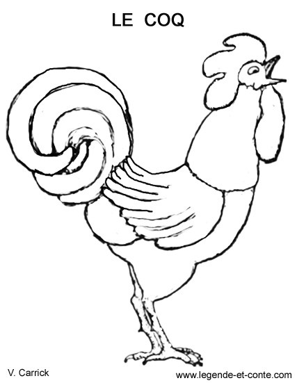 Coloring page: Rooster (Animals) #4116 - Free Printable Coloring Pages