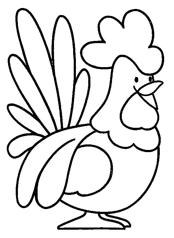 Coloring page: Rooster (Animals) #4122 - Free Printable Coloring Pages