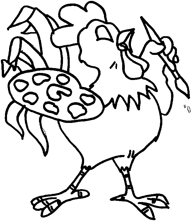 Coloring page: Rooster (Animals) #4123 - Free Printable Coloring Pages