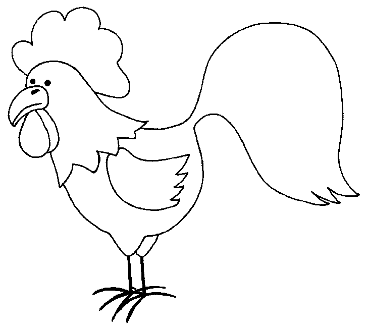Coloring page: Rooster (Animals) #4132 - Free Printable Coloring Pages